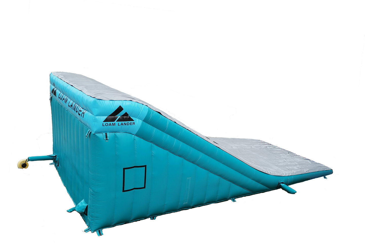 THe Back and side view of mtb landing airbag