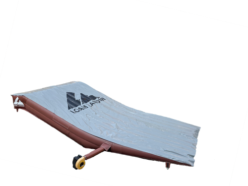 Front view Better than Mulch - Mattress Airbag landing ramp